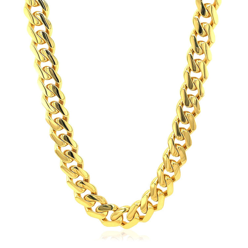 Bids.com 14k Yellow Gold Polished Miami Cuban Chain Necklace Necklaces