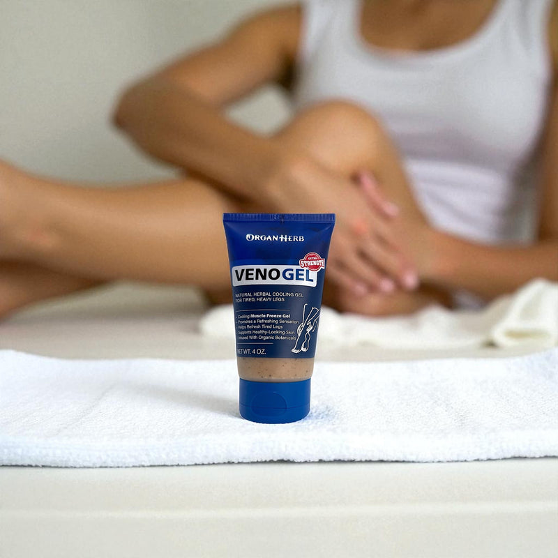 OrganHerb OrganHerb VenoGel Extra Strength 4 oz – Horse Chestnut Gel with Herbal Cooling Relief Lotions