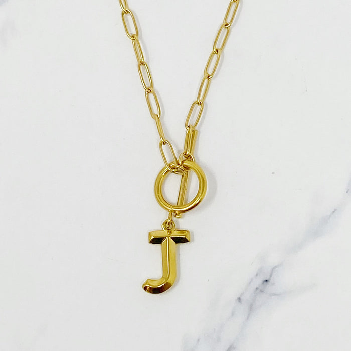 Modern Classic Initial Necklace