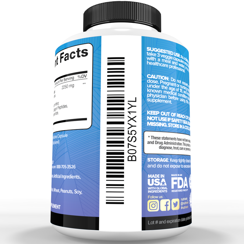 Nutrivein Multi Collagen Protein Capsules - 180 Capsules DV-BCOM-KBOG