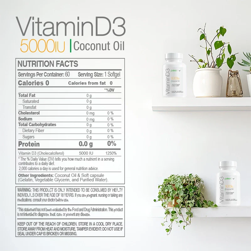 Paleolife Vitamin D3 Restore VITAMIN D3 5000 IU