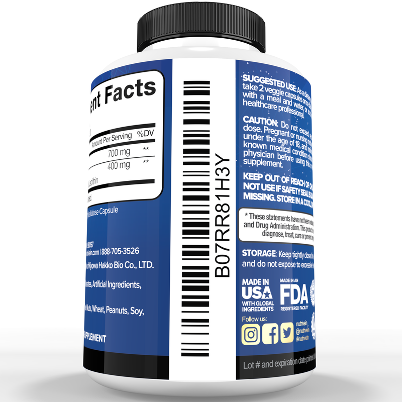 Nutrivein Liposomal Glutathione Setria® 700mg - 60 Capsules N0-NI0L-9A0H