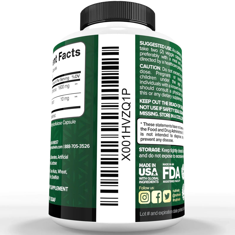 Nutrivein Ashwagandha - 120 Capsules G8-X520-YLOM