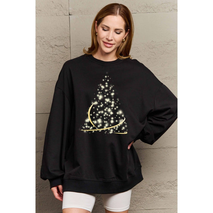 Simply Love Graphic Round Neck Sweatshirt