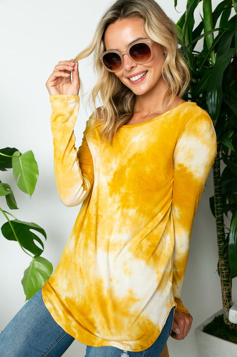 TIE DYE ONE SHOULDER TOP