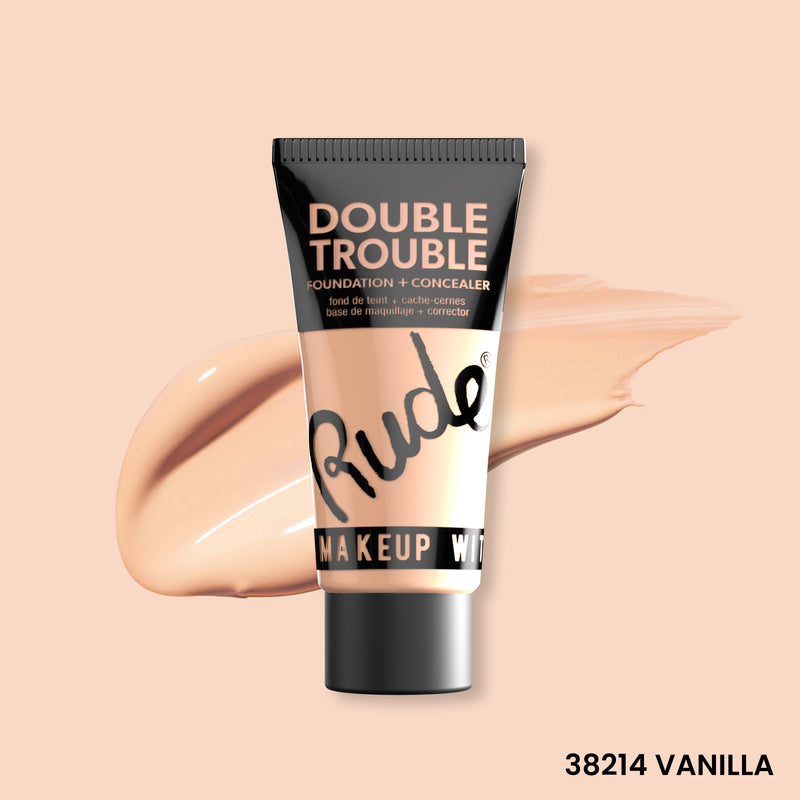 Rude Cosmetics Double Trouble Foundation and Concealer Foundation
