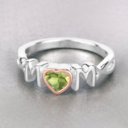 Bids.com 0.44 Carat Genuine Peridot .925 Sterling Silver Ring Rings