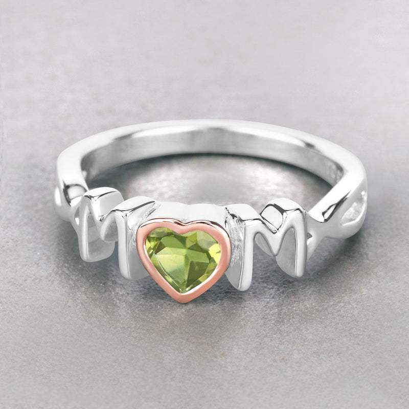 Bids.com 0.44 Carat Genuine Peridot .925 Sterling Silver Ring Rings