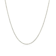 Bids.com 14k White Gold Diamond-Cut Bead Chain 1.2mm Necklaces
