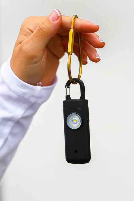 Personal Alarm Flashlight Keychain