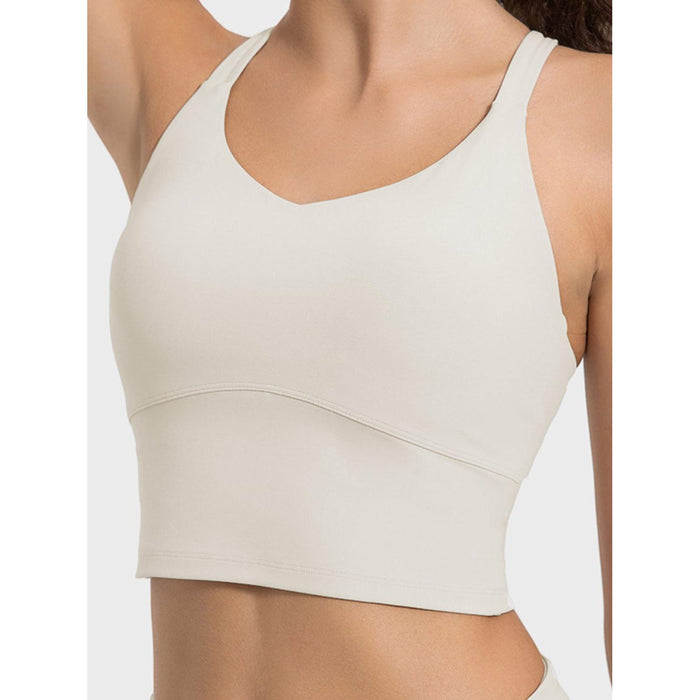 Crisscross Round Neck Active Tank