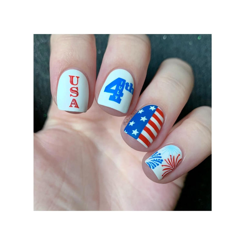 UberChic Beauty Fourth of July-02 Stamping Plate