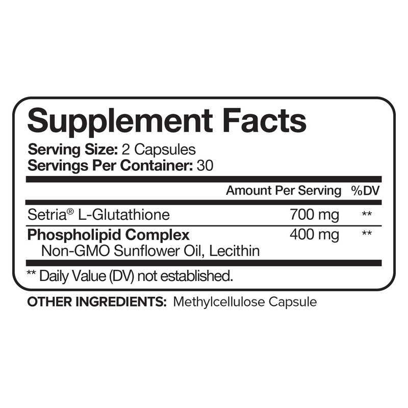 Nutrivein Liposomal Glutathione Setria® 700mg - 60 Capsules N0-NI0L-9A0H