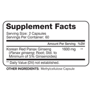 Nutrivein Korean Red Panax Ginseng - 120 Capsules FA-51VI-YB0U