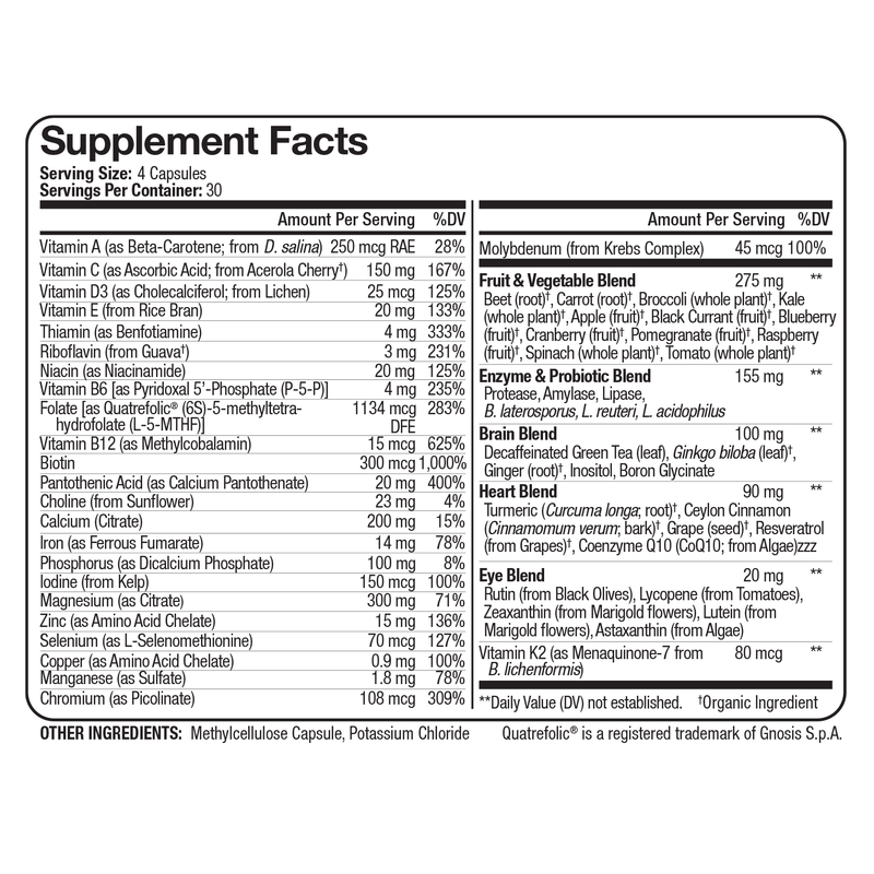 Nutrivein Whole Food Multivitamin 30-VCX3-GNPU
