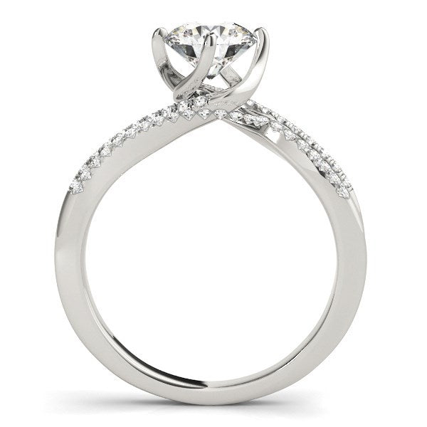 Bids.com 14k White Gold Spiral Design Pronged Diamond Engagement Ring (1 1/8 cttw) Rings