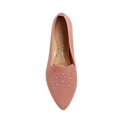 Abedi Rhinestone Embellished Pull Tab Loafers