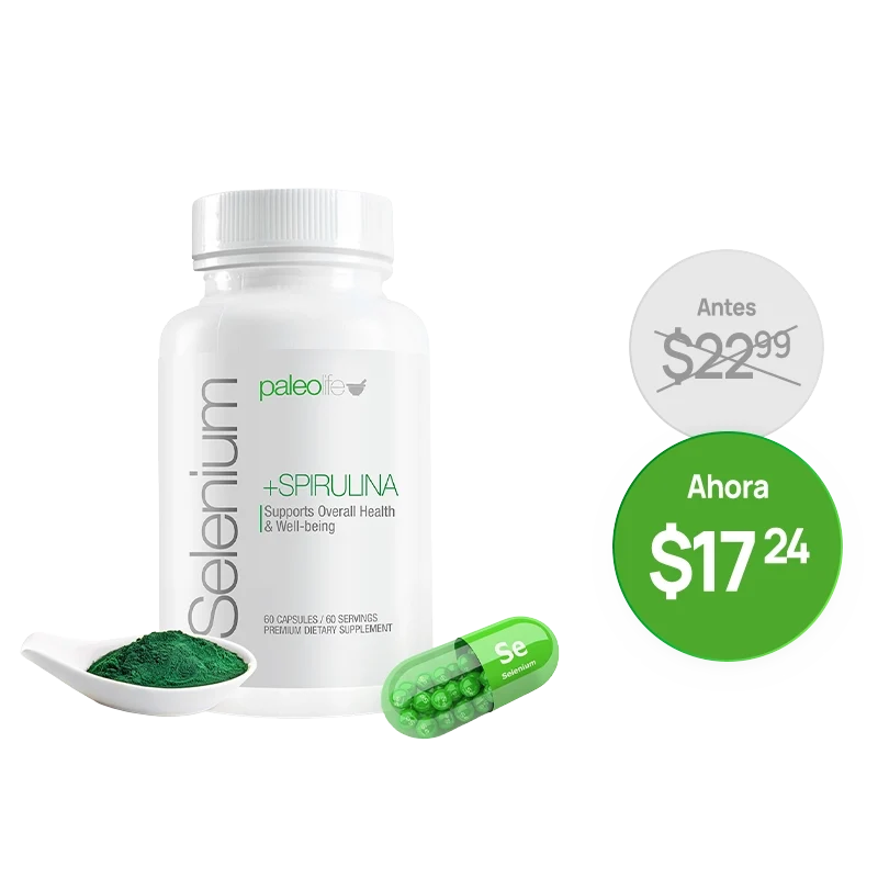 Paleolife Selenium & Spirulina SELENIUM + SPIRULINA Black 1 Pack,3 Pack,6 Pack
