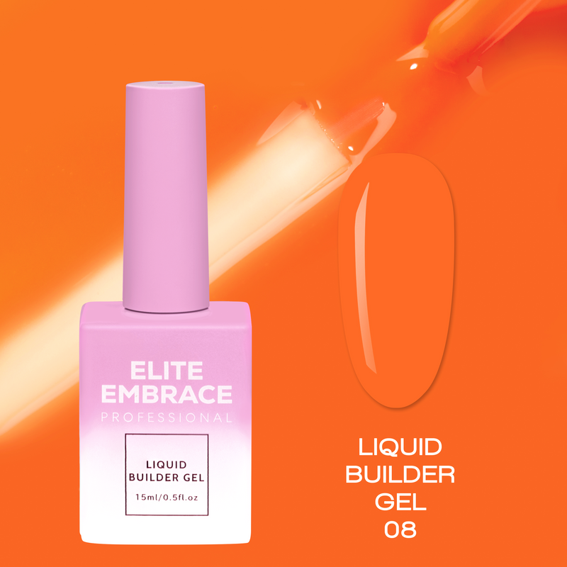 nbmsupply ELITE EMBRACE Professional Liquid Builder Gel 08 15ml ELBG0815