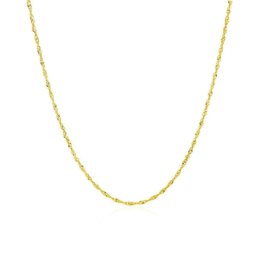 Bids.com 14k Yellow Gold Singapore Chain 1.0mm Necklaces
