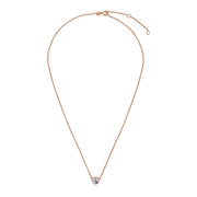 Bids.com 14k Rose Gold 17 inch Necklace with Round White Topaz Necklaces