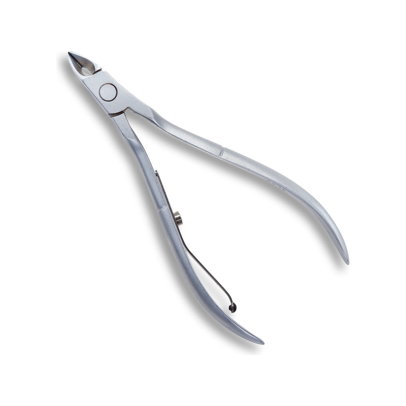 Credo Credo Solingen Cuticle Nippers 10 cm rounded Points, Matt Chrome 16 Oz Cosmetics