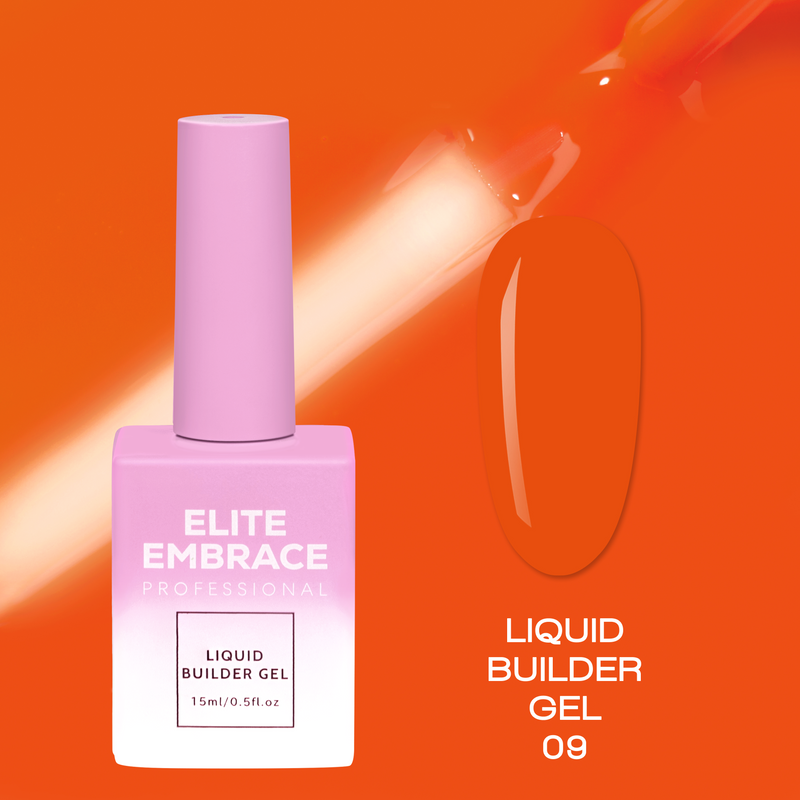 nbmsupply ELITE EMBRACE Professional Liquid Builder Gel 09 15ml ELBG0915