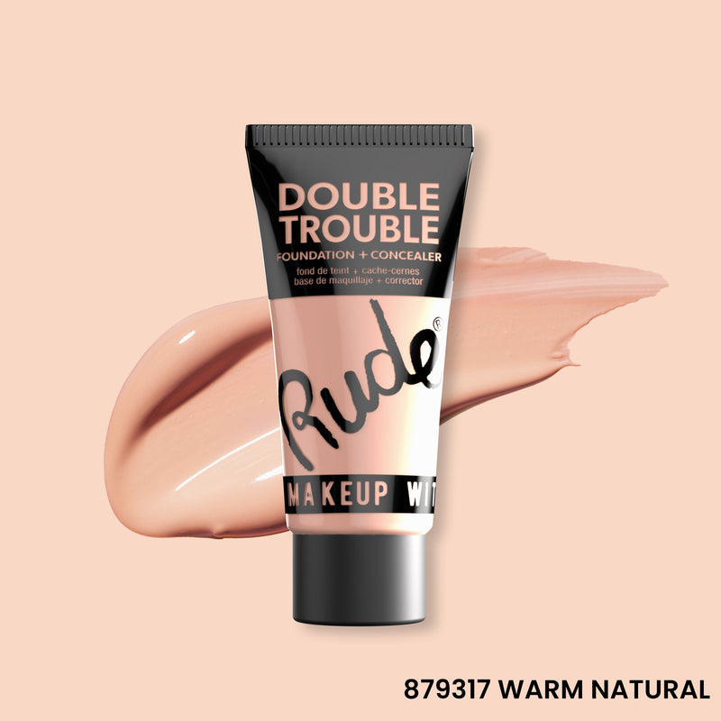 Rude Cosmetics Double Trouble Foundation and Concealer Foundation