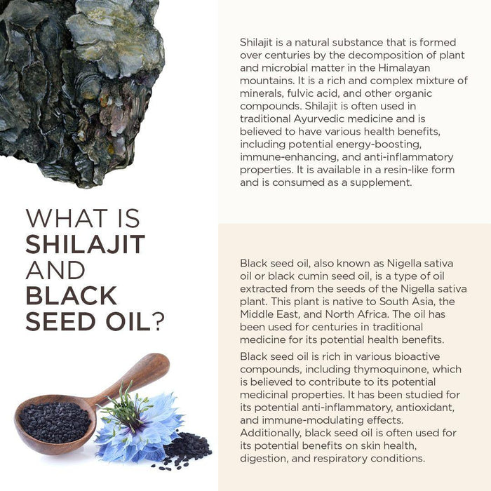 Pure Shilajit & Black Seed Oil Gummies