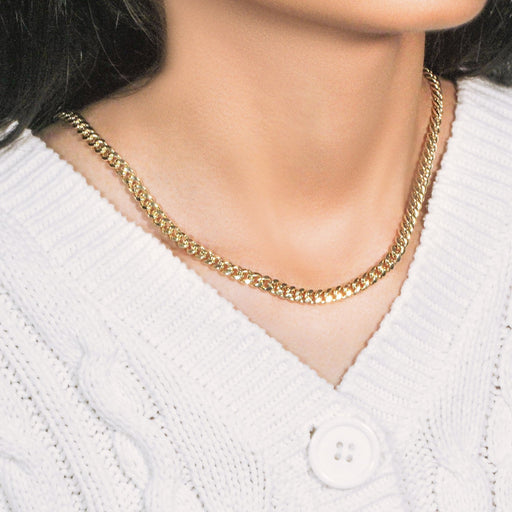 Bids.com 10k Yellow Gold Semi Solid Miami Cuban Chain (5.00 mm) Necklaces