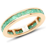 Bids.com 1.43 Carat Genuine Emerald 14K Yellow Gold Ring Rings