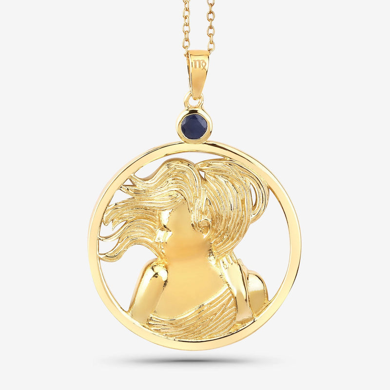 Bids.com 0.27 Carat Genuine Blue Sapphire .925 Sterling Silver Pendant Pendants