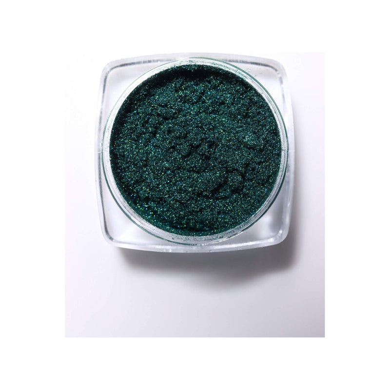 minimanimoo Magic Mirror Chrome Powder Teal Nail Polish