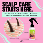 Whipi Co Detox – Crown Whip Scalp Pre-Wash Light Pink 4 oz,1 oz,4 oz Bag Refill