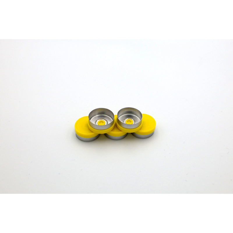 Medisca Aluminum Flip-Off Cap Seals, 20mm, Yellow, 1000 per Bag/Pack Packaging Machines