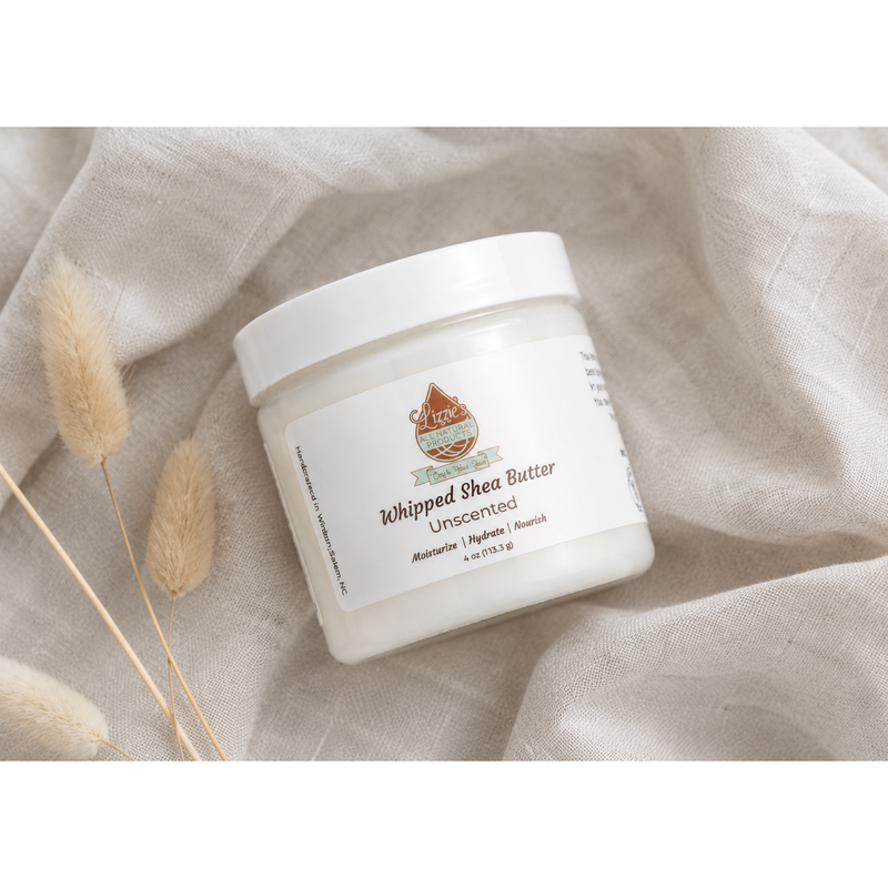 Lizzie's All-natural Products Whipped Shea Butter Dark Gray Unscented / 4 ounce