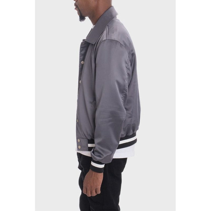 Luxury Satin Bomber Jacket