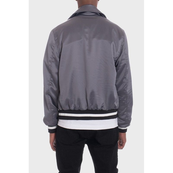 Luxury Satin Bomber Jacket