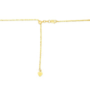 Bids.com 14k Yellow Gold Adjustable Sparkle Chain 1.5mm Necklaces