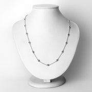 Bids.com 1.80 Carat Genuine Tanzanite .925 Sterling Silver Necklace Necklaces