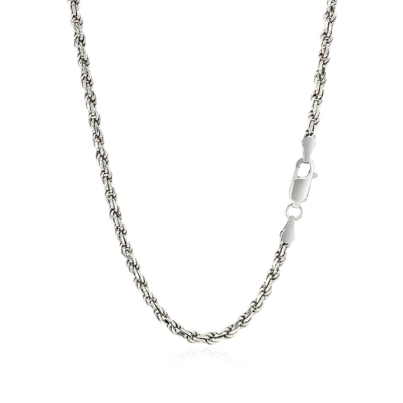 Bids.com Sterling Silver 2.9mm Diamond Cut Rope Style Chain Necklaces