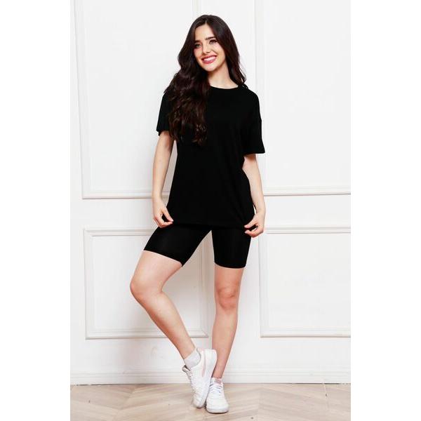 Round Neck Short Sleeve T-Shirt and Shorts Set