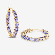 Bids.com 5.10 Carat Genuine Tanzanite .925 Sterling Silver Earrings Earrings