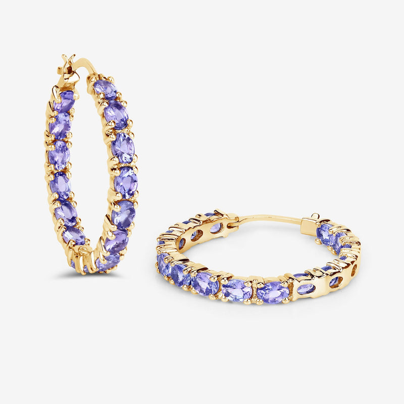Bids.com 5.10 Carat Genuine Tanzanite .925 Sterling Silver Earrings Earrings
