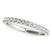 Bids.com 14k White Gold Pave Set Diamond Wedding Ring (1/4 cttw) Rings