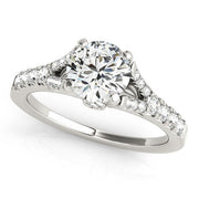 Bids.com 14k White Gold Split Shank Prong Set Diamond Engagement Ring (1 3/8 cttw) Rings