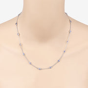 Bids.com 1.80 Carat Genuine Tanzanite .925 Sterling Silver Necklace Necklaces