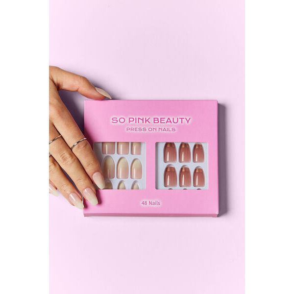 Mill's Beauty Supply SO PINK BEAUTY Press On Nails, 2 Packs