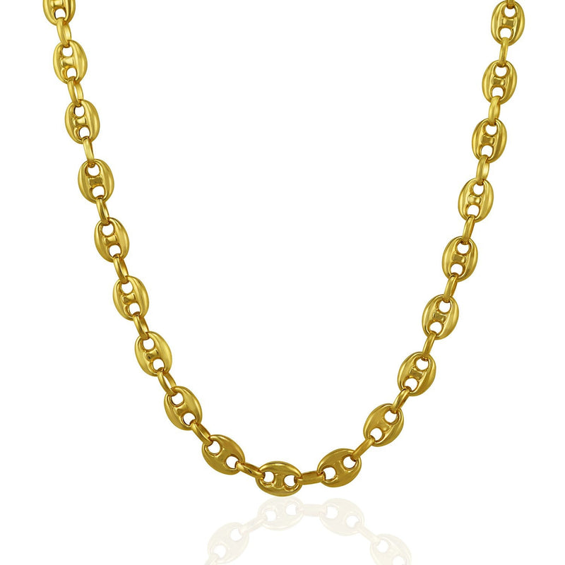 Bids.com 6.9mm 14k Yellow Gold Puffed Mariner Link Chain Necklaces