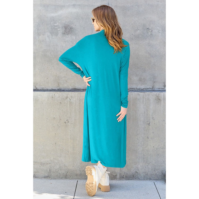 Basic Bae Open Front Long Sleeve Cover Up